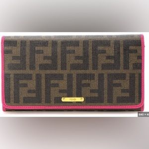 Fendi vintage zucca long wallet